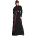 Kaftan style abaya- Black-Purple Kaftan style abaya- Black-Purple